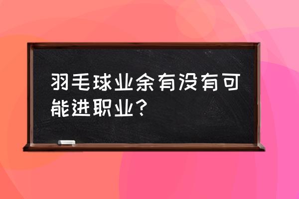 羽毛球初学者多久能达到业余水平 羽毛球业余有没有可能进职业？