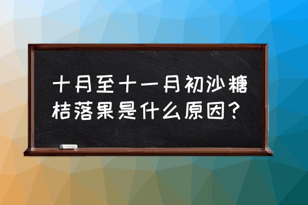 沙糖桔裂果严重怎么办 十月至十一月初沙糖桔落果是什么原因？