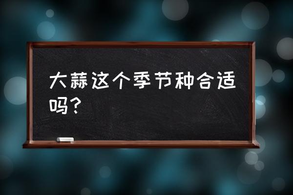 现在种大蒜合适吗什么时候种最好 大蒜这个季节种合适吗？