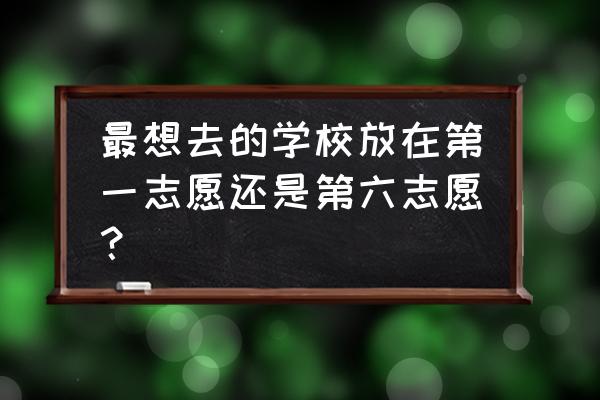 河北车牌abcdef是怎么排的 最想去的学校放在第一志愿还是第六志愿？