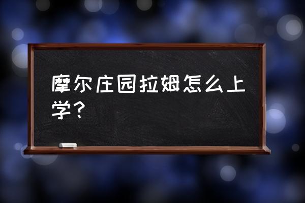 摩尔庄园手游拉姆装扮店怎么装扮 摩尔庄园拉姆怎么上学？