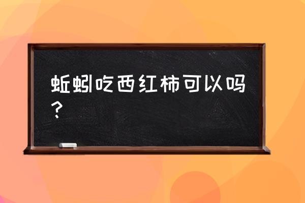 蚯蚓吃什么东西作为食物 蚯蚓吃西红柿可以吗？