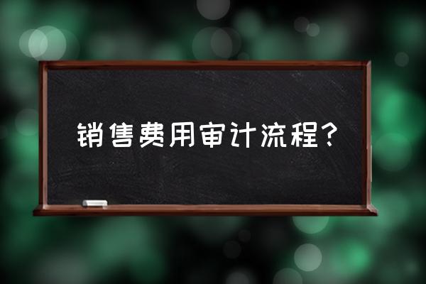 销售业务中的审计方法 销售费用审计流程？