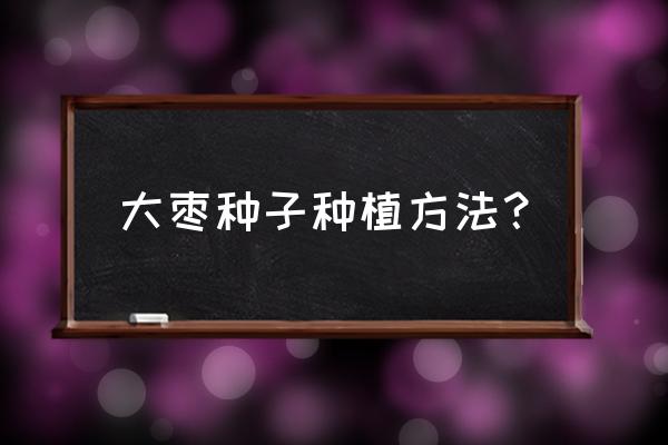 枣子树什么时间栽成活好 大枣种子种植方法？