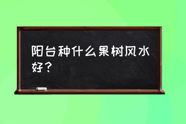 阳台种百香果最佳方法 阳台种什么果树风水好？