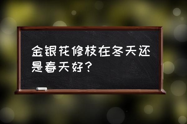 金银花如何快速采摘技巧 金银花修枝在冬天还是春天好？